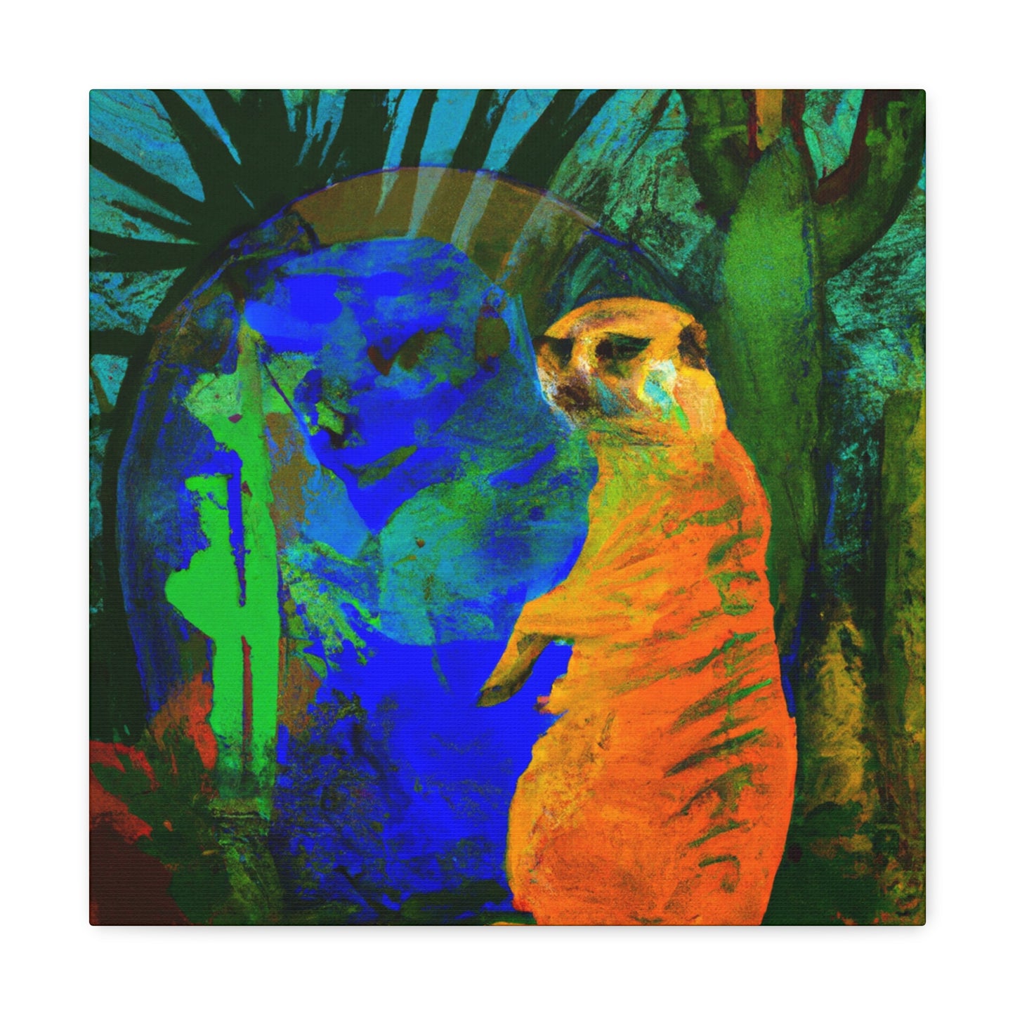 "Meerkat Surreal Dream" - Canvas