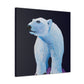 "Polar Bear in Snow" - Canvas