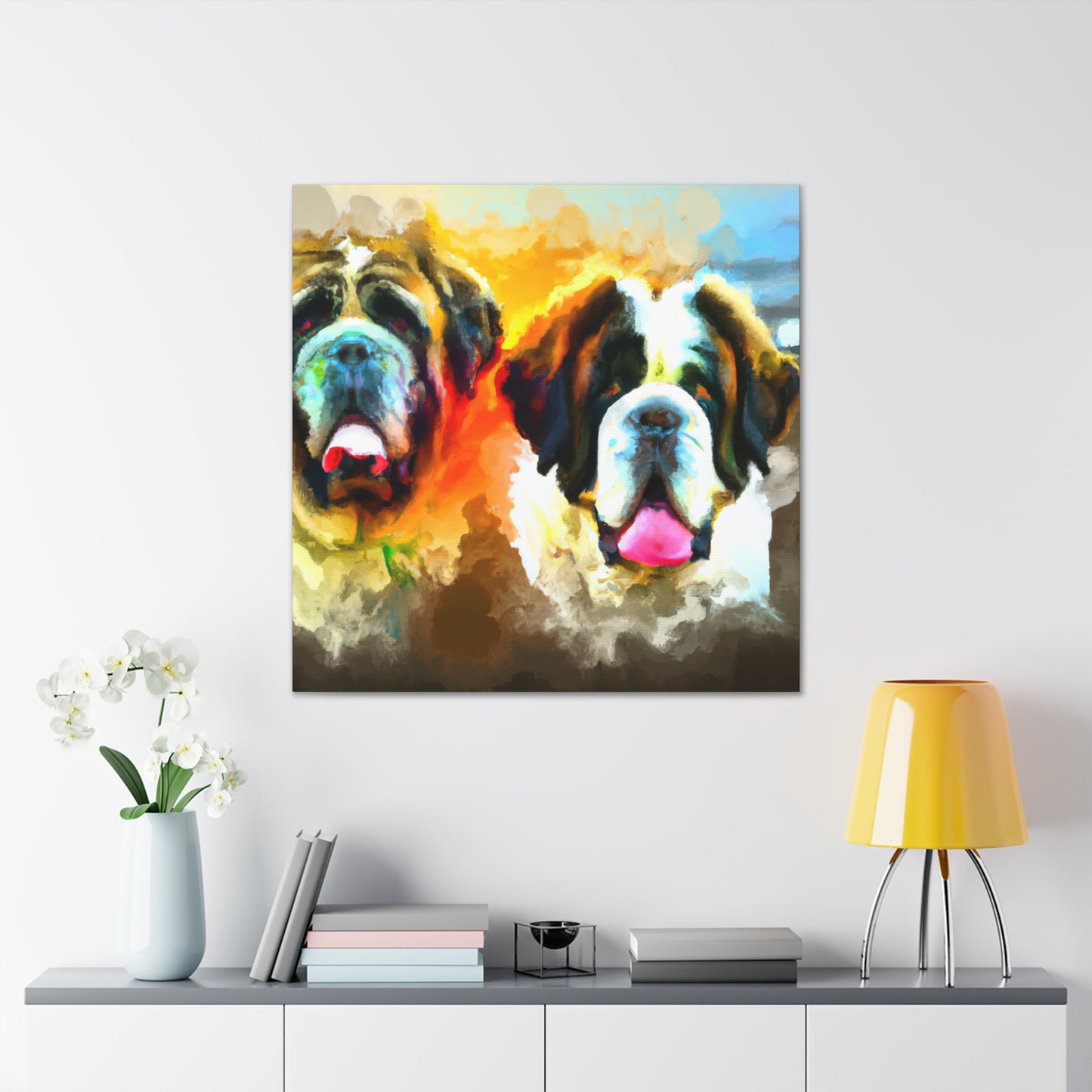 Saint Bernard's Majesty - Canvas