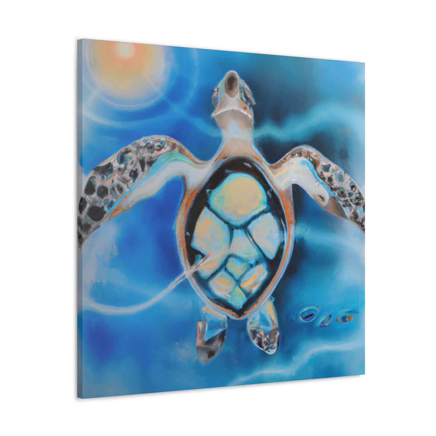 "Sea Turtle Majesty Reigns" - Canvas