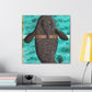 Manatee in Deco Style - Canvas