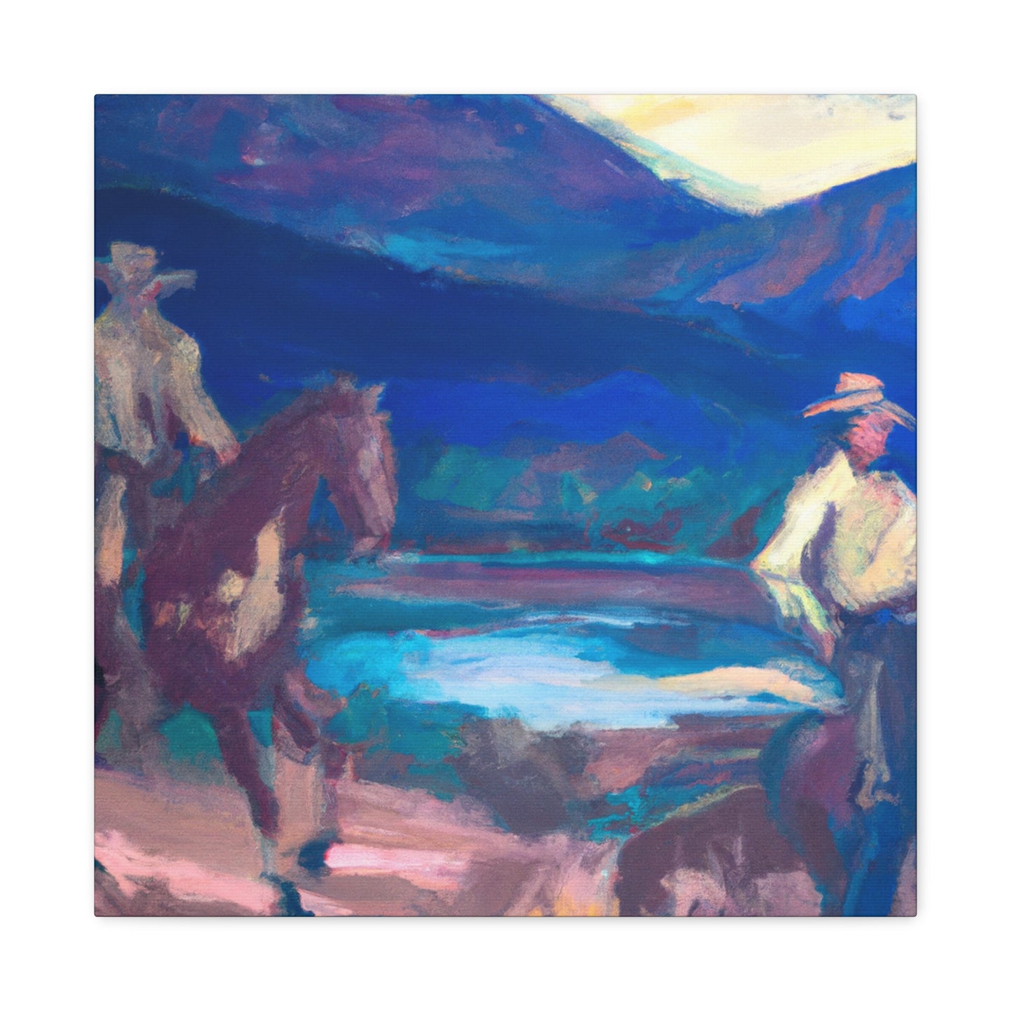 Western Landscape Dawn - Canvas