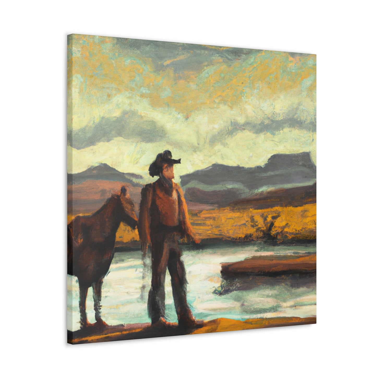 Western Landscape Vista - Canvas