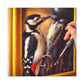 Downy Woodpecker Dreamscape - Canvas