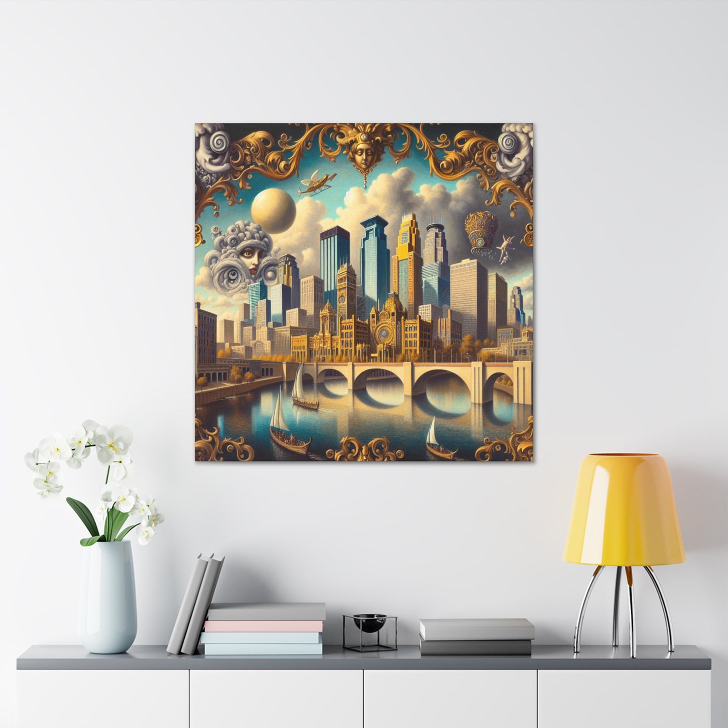 "Enigmatic Minneapolis Dreamscape" - Canvas