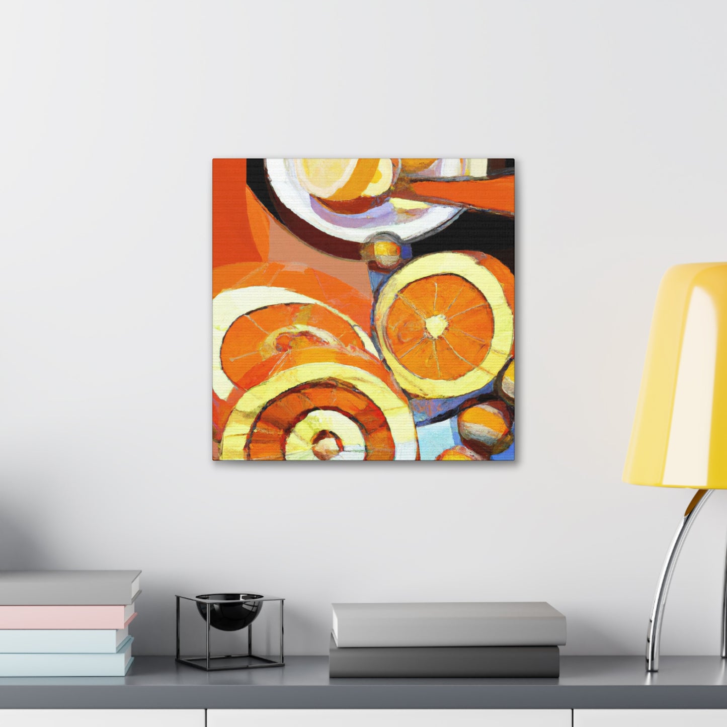 Orange Explosion Impression - Canvas