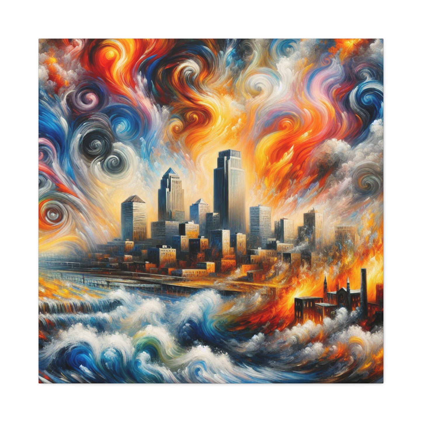 "Apocalyptic Urban Resurgence" - Canvas