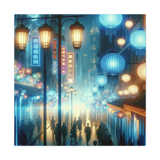 "Urban Lightscape's Enigma" - Canvas