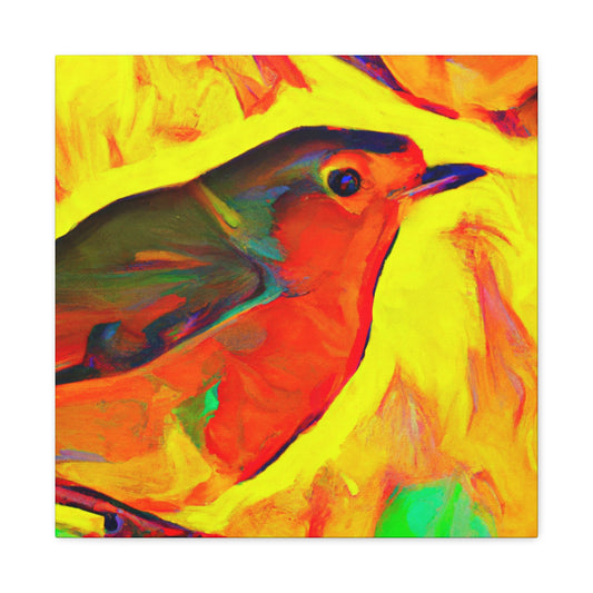 American Robin: Joy - Canvas