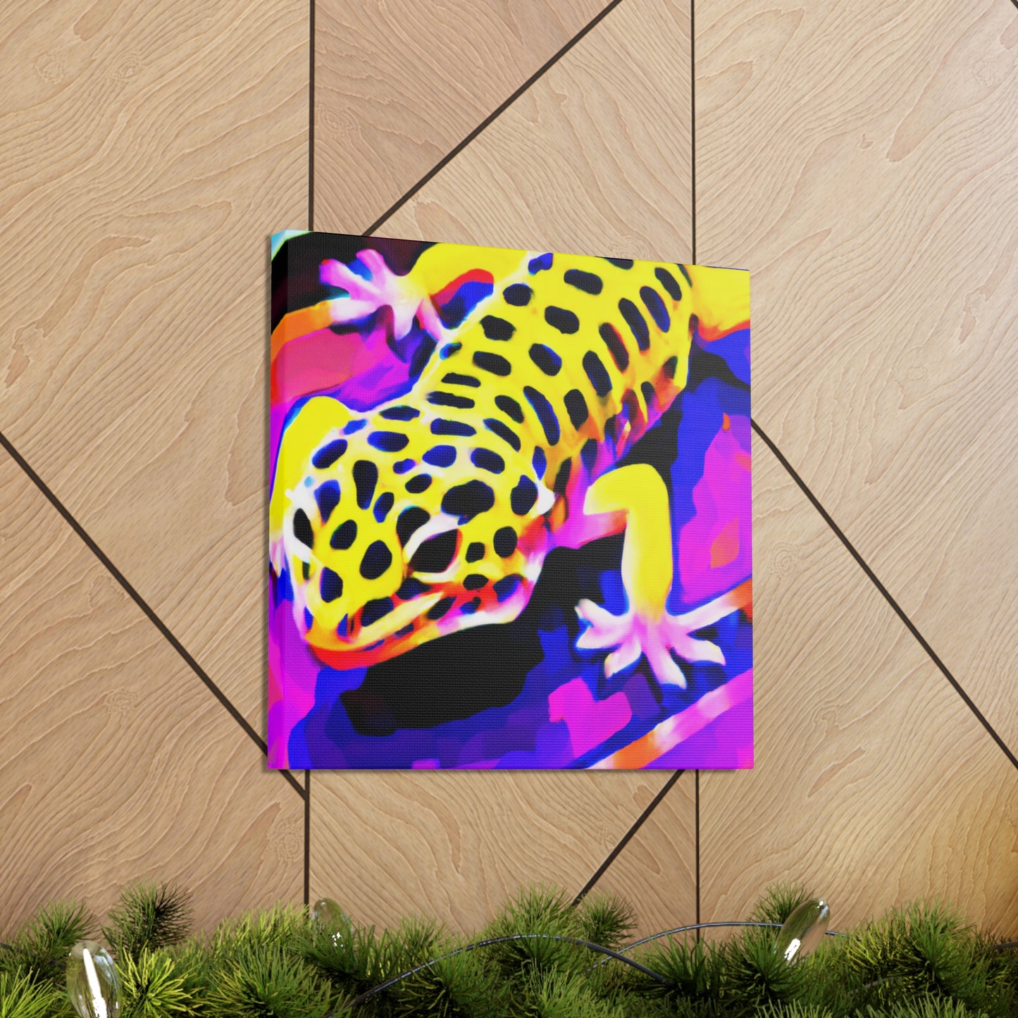 "Gecko's Urban Canvas" - Canvas