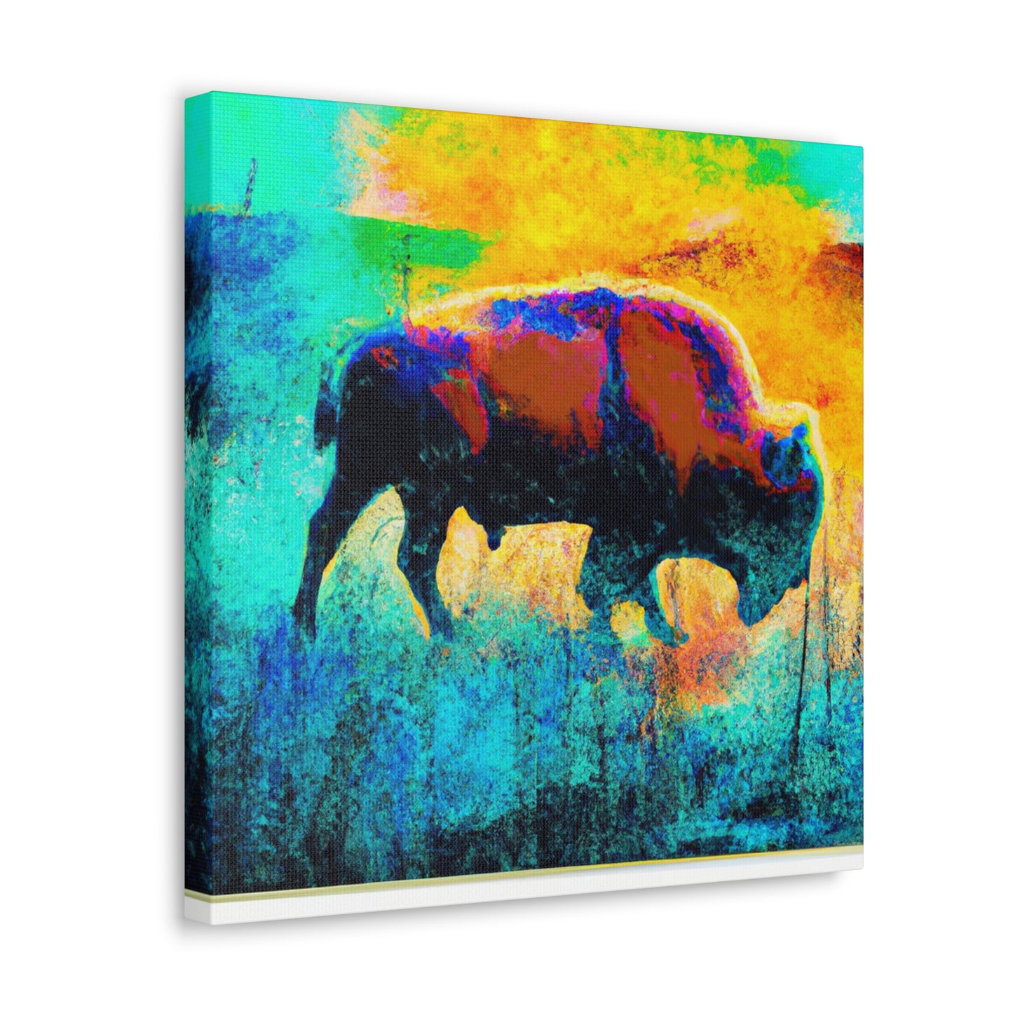 "Majestic Bison Splendor" - Canvas