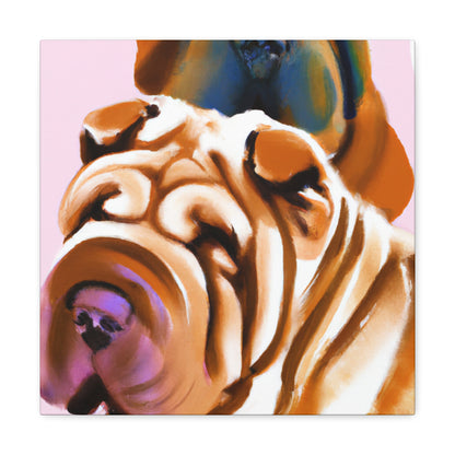 "Shar Pei Expressionism" - Canvas