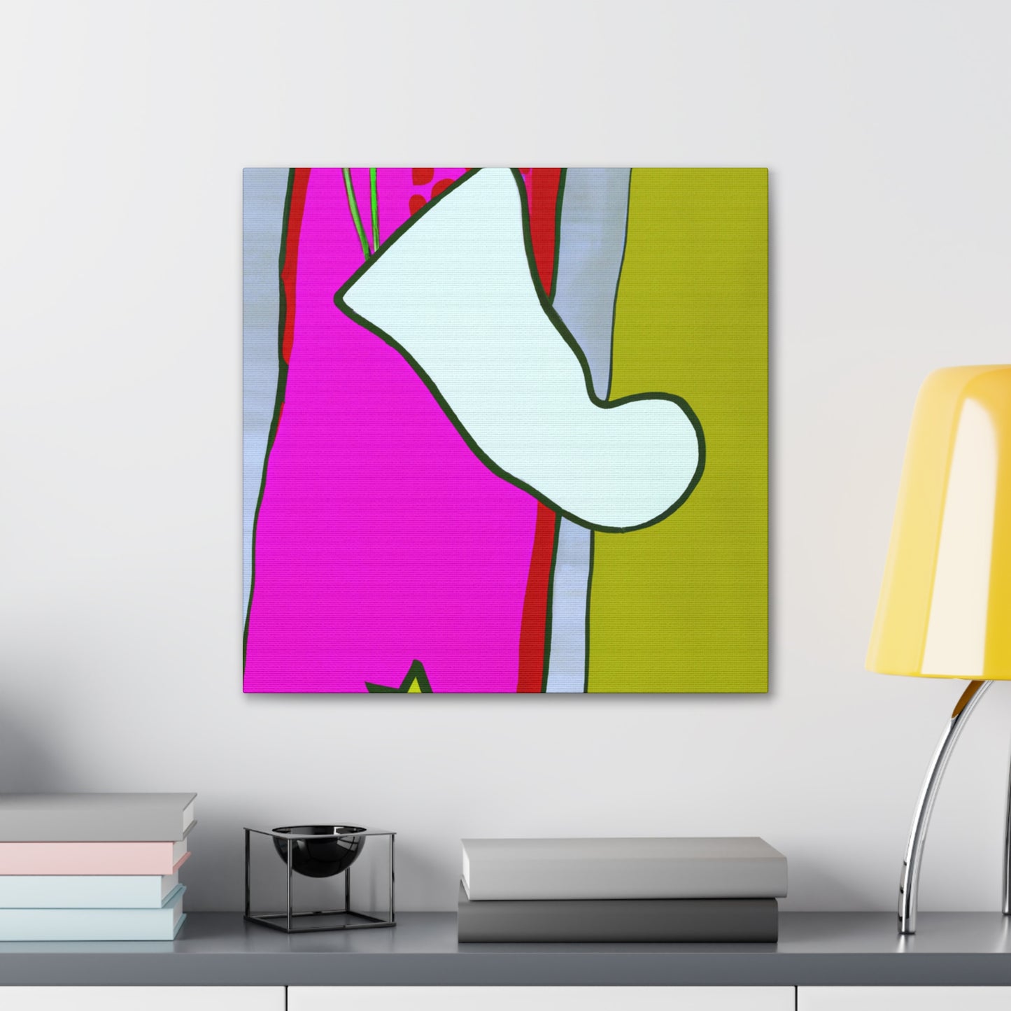 "Stockings in Neon Colors" - Canvas