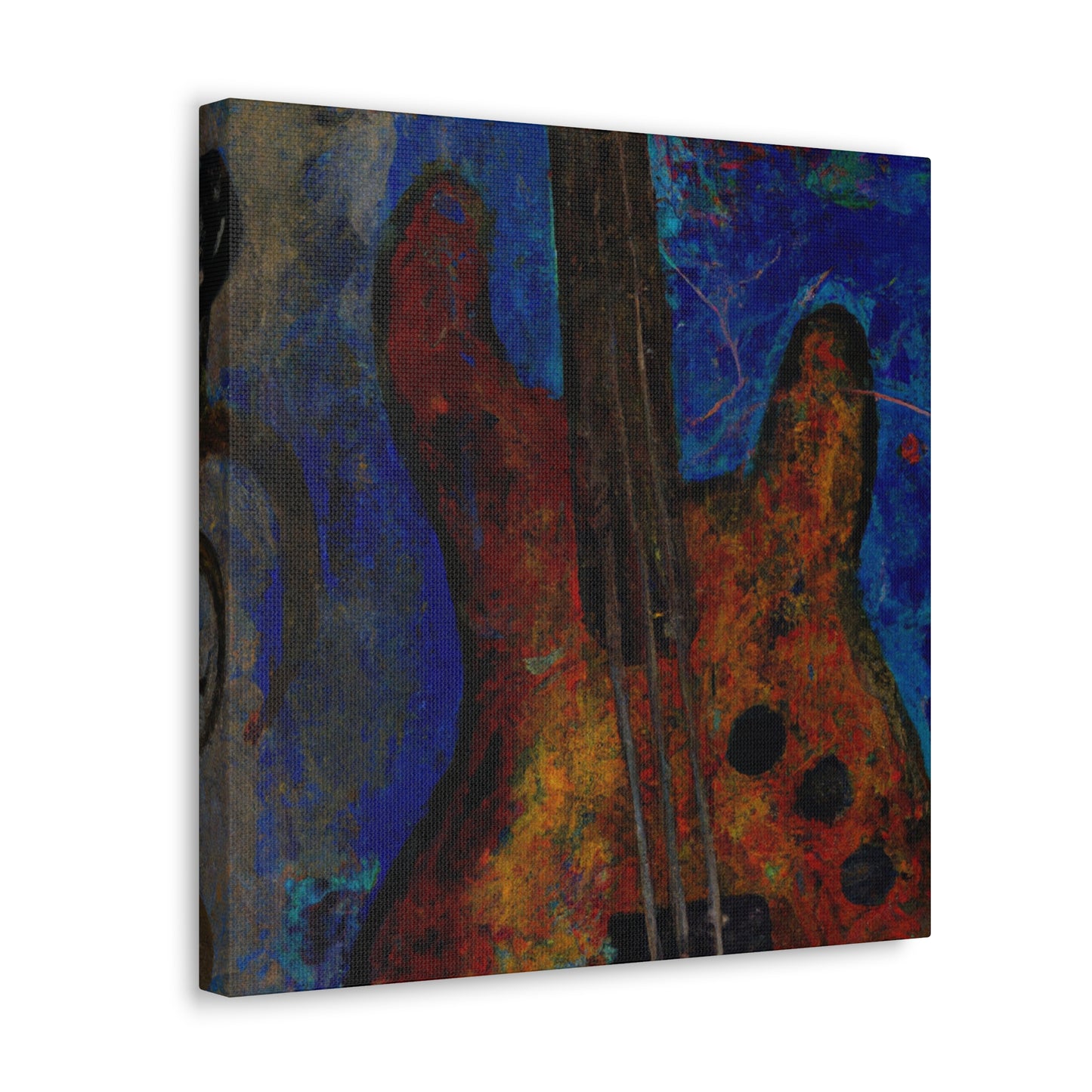 "Bass Guitar Expressionism" - Canvas