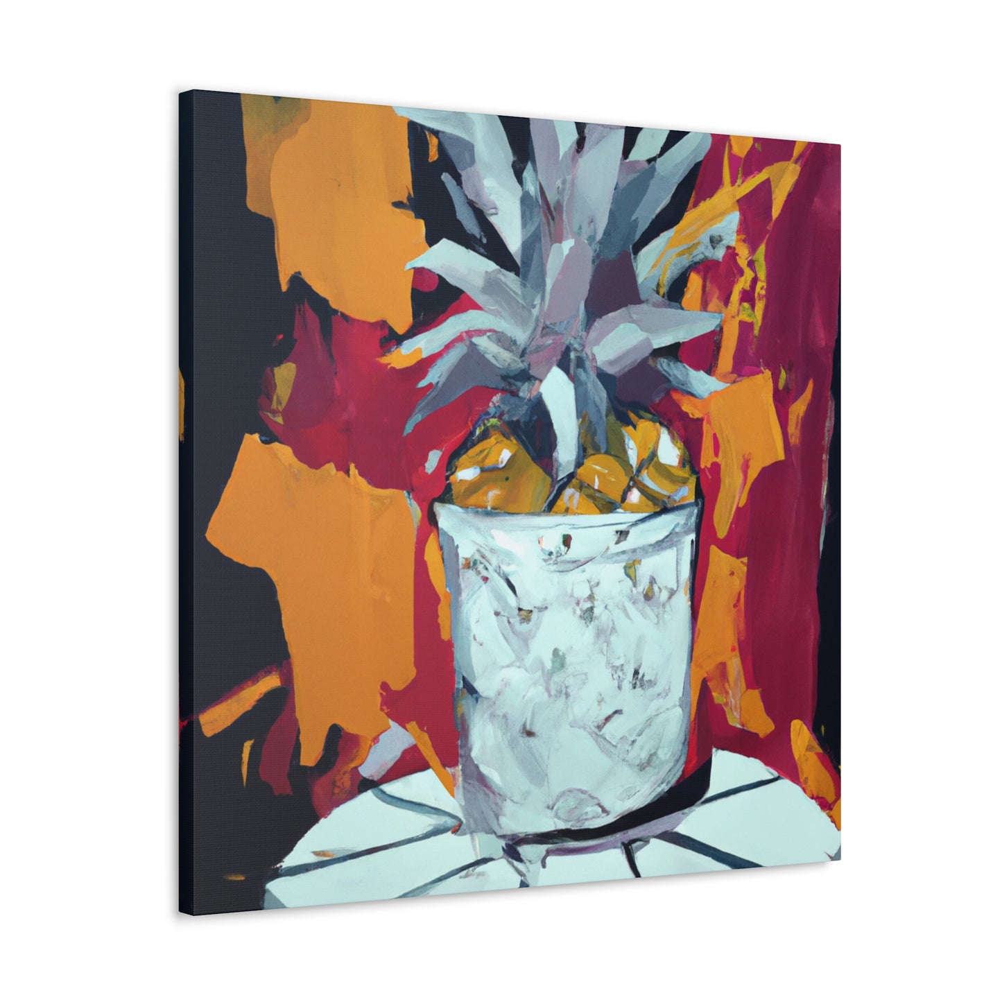 "Pineapple Painted Paradise" - Canvas