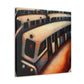 "Subway Train Impressionism" - Canvas