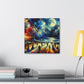 Nocturnal Coastal Revelry - Canvas