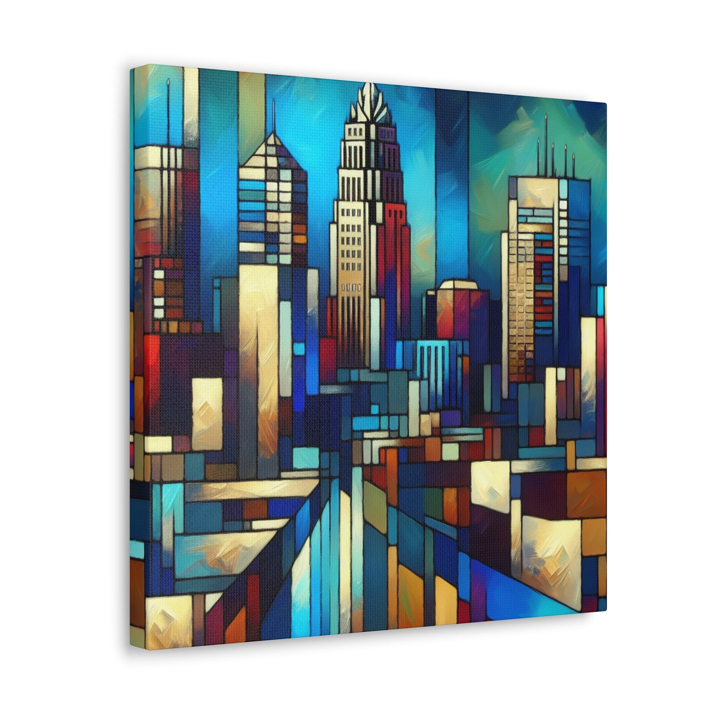 "Vibrant Raleigh Serenade" - Canvas