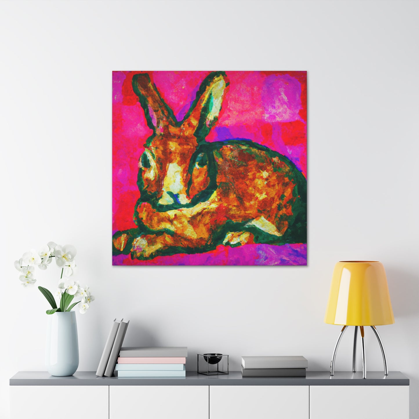 "Rabbit's Fauve Form" - Canvas