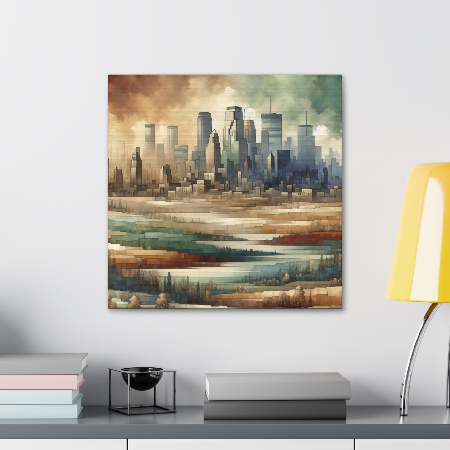 "Industrial Enchantment: Minneapolis" - Canvas