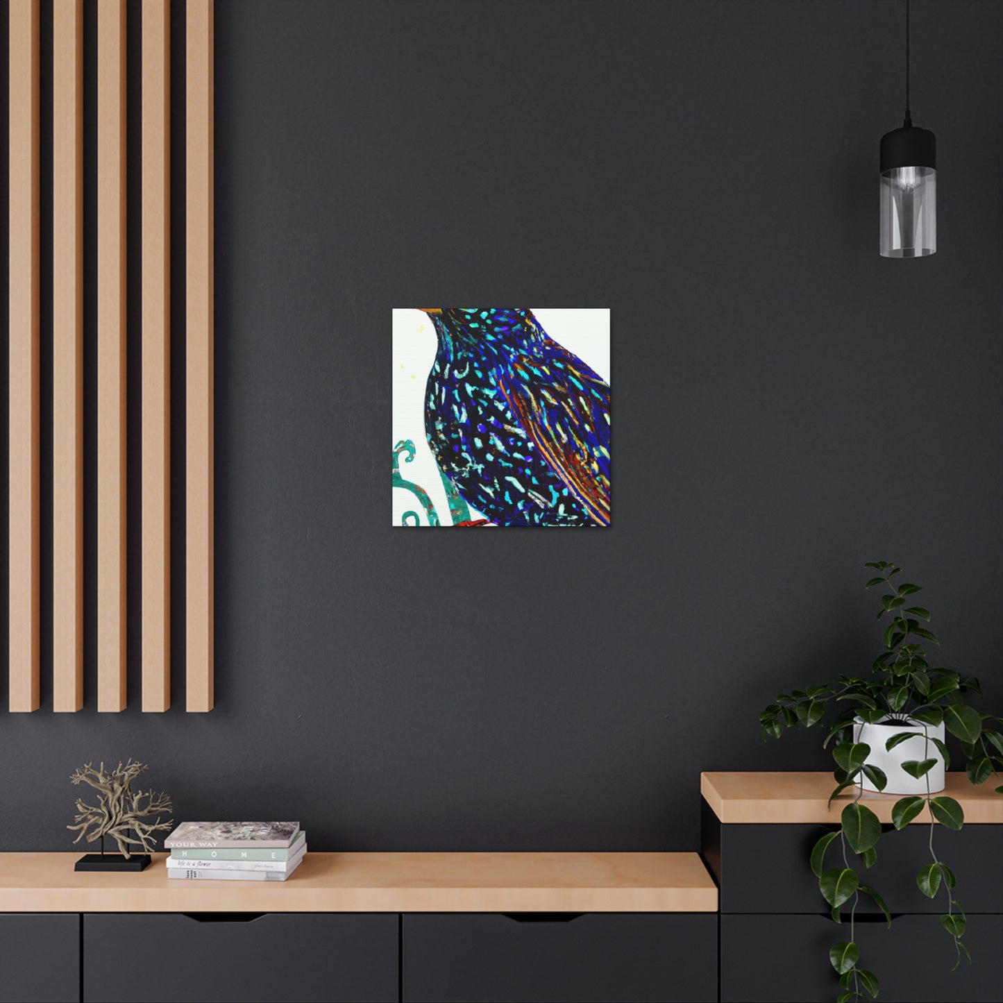 European Starling Reflection - Canvas