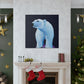 "Polar Bear in Snow" - Canvas