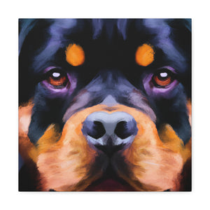 "Rottweiler Ruff Regal" - Canvas