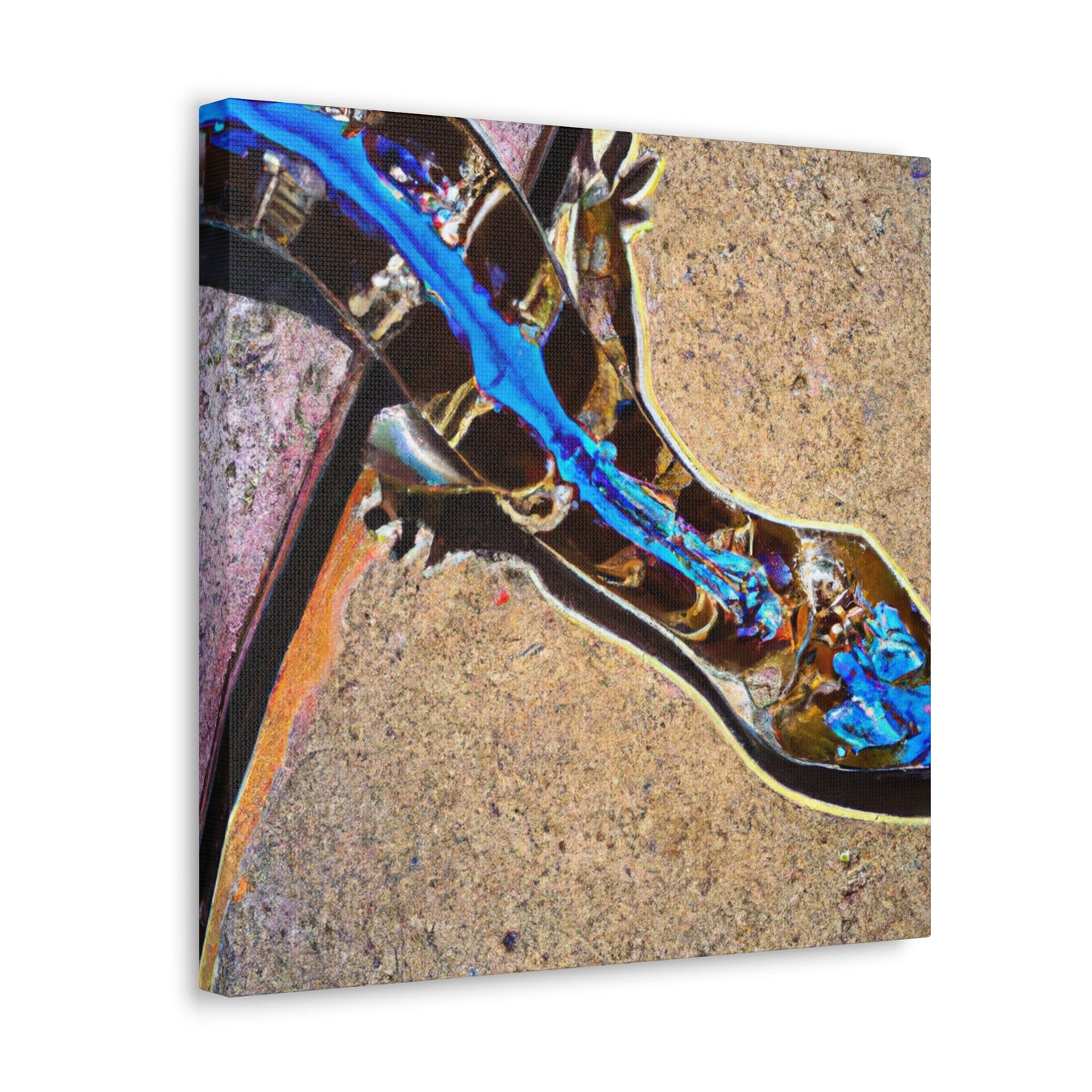 Blue-Tongue Skink Mosaic - Canvas