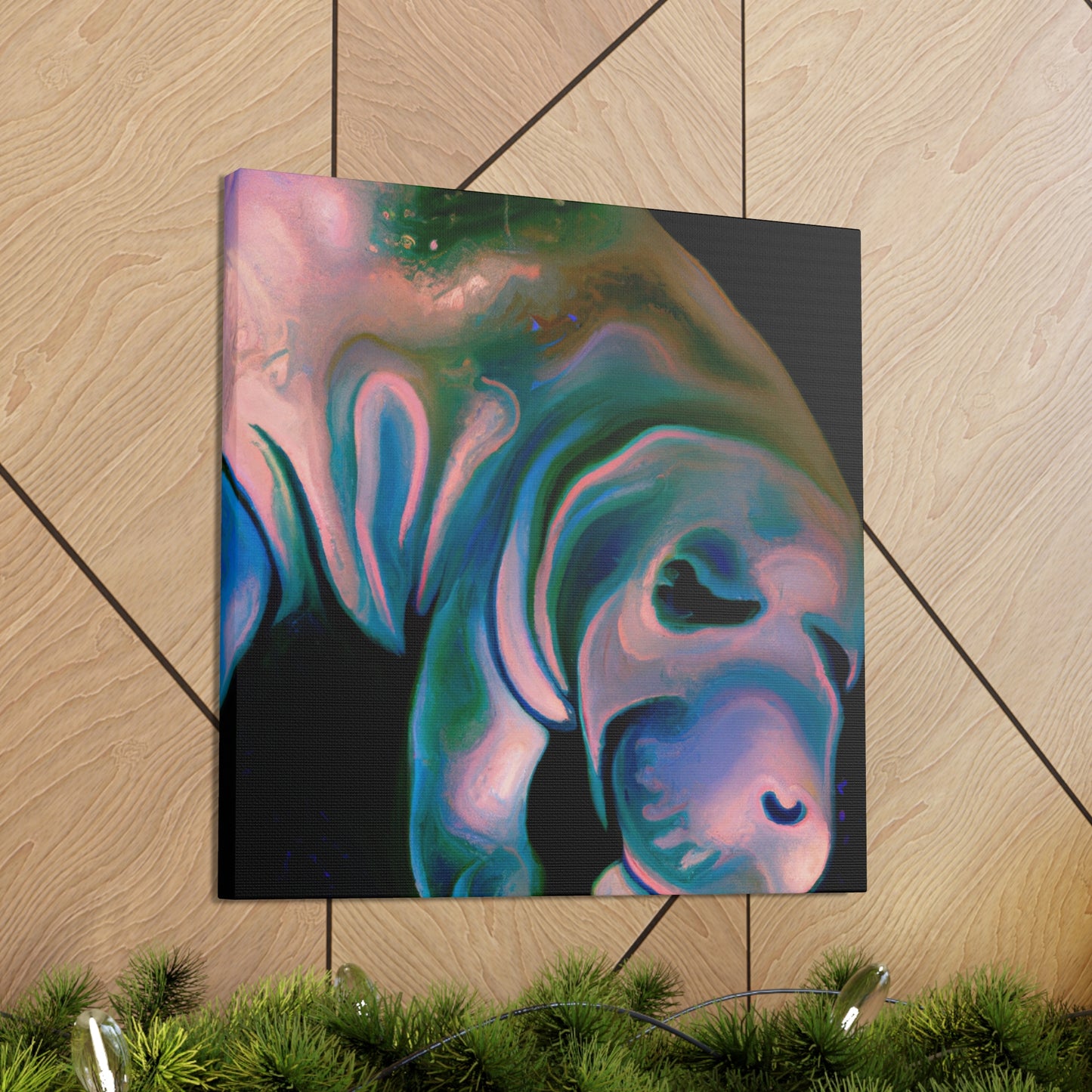 Manatee Graces Water - Canvas