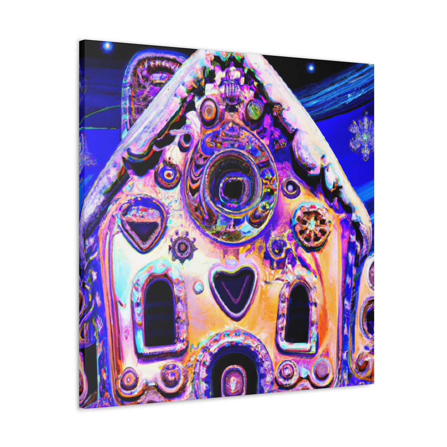 Gingerbread House Idyll - Canvas