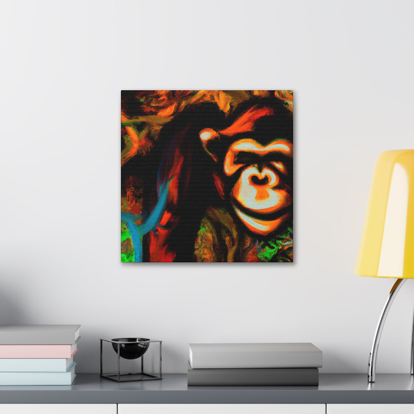 Chimp's Whimsical Adventure - Canvas