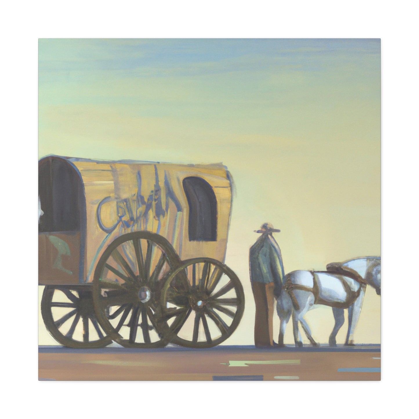 "Chuck Wagon Rendezvous" - Canvas