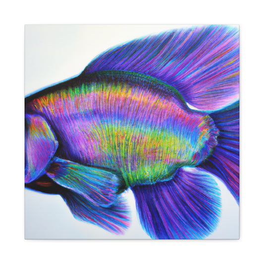 Rainbow Fish Reflection - Canvas