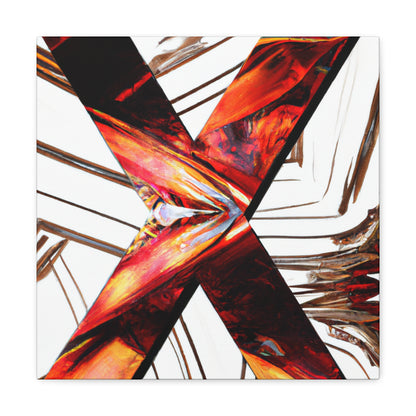 "X in Art Deco" - Canvas