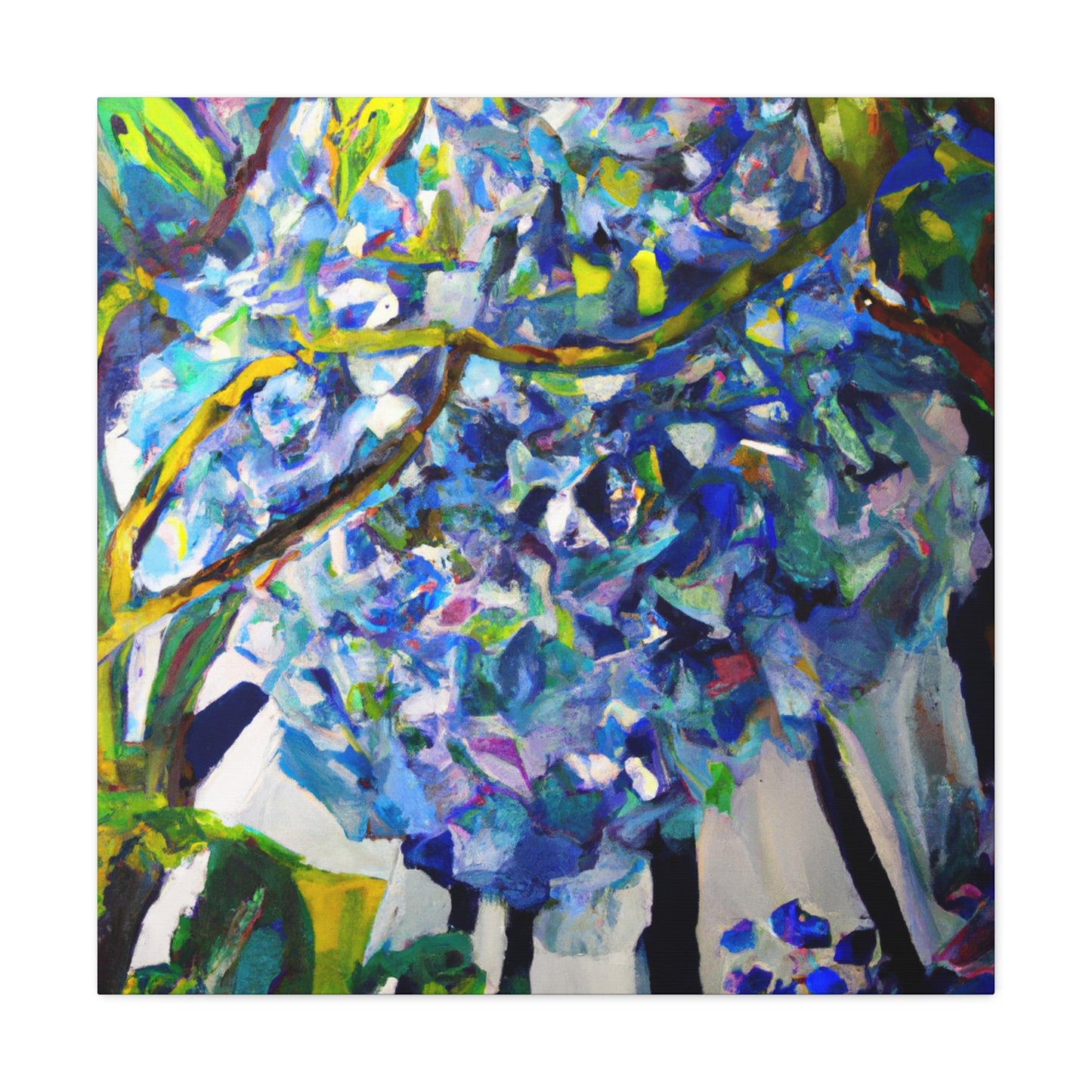 "Hydrangea in Abstraction" - Canvas