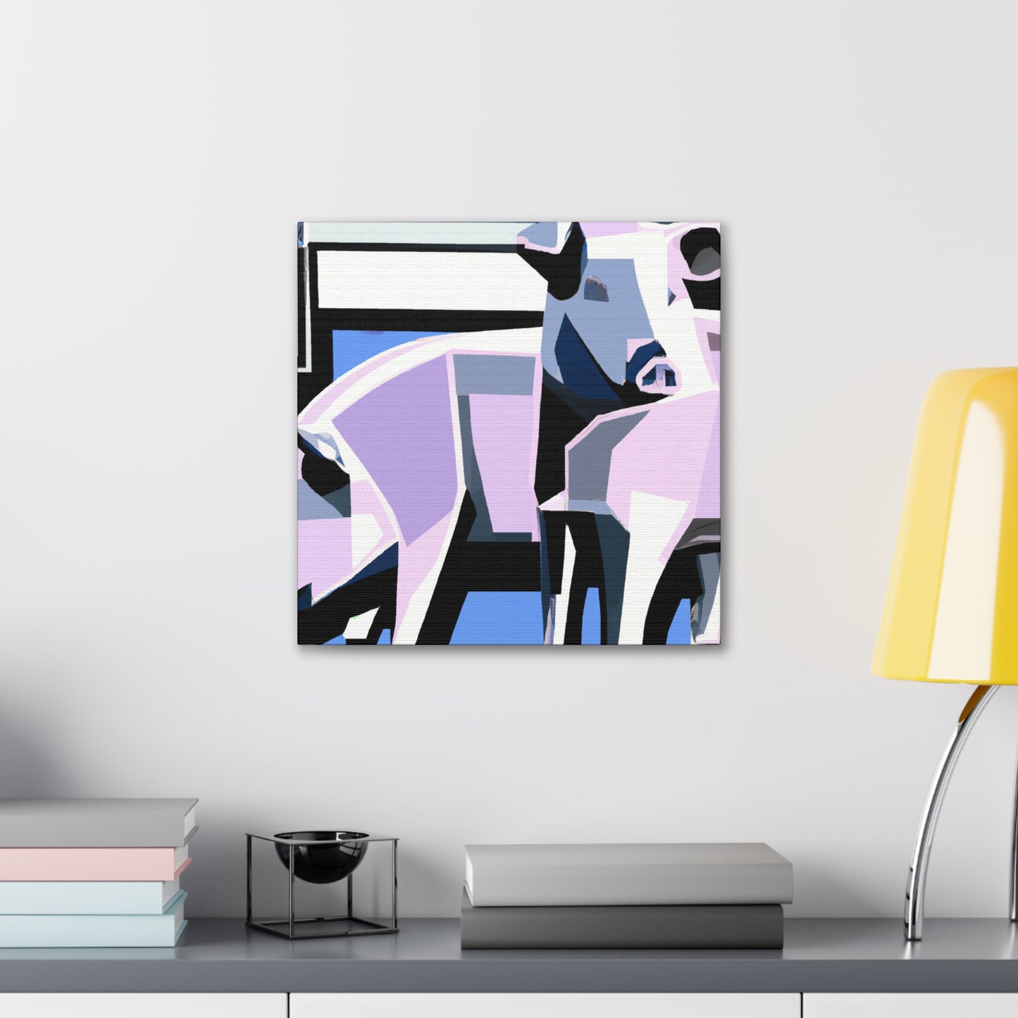 Pig in Art Deco - Canvas