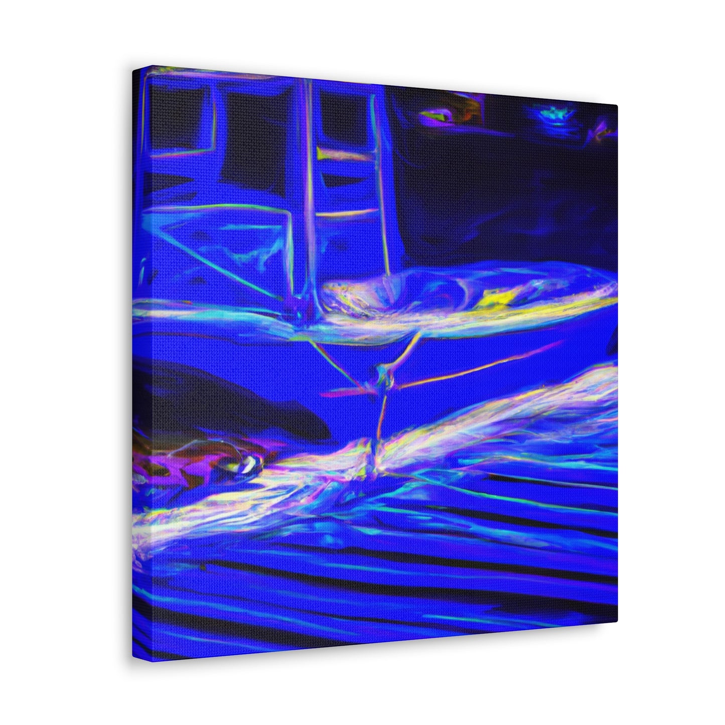 "The Graceful Pontoon Boat" - Canvas