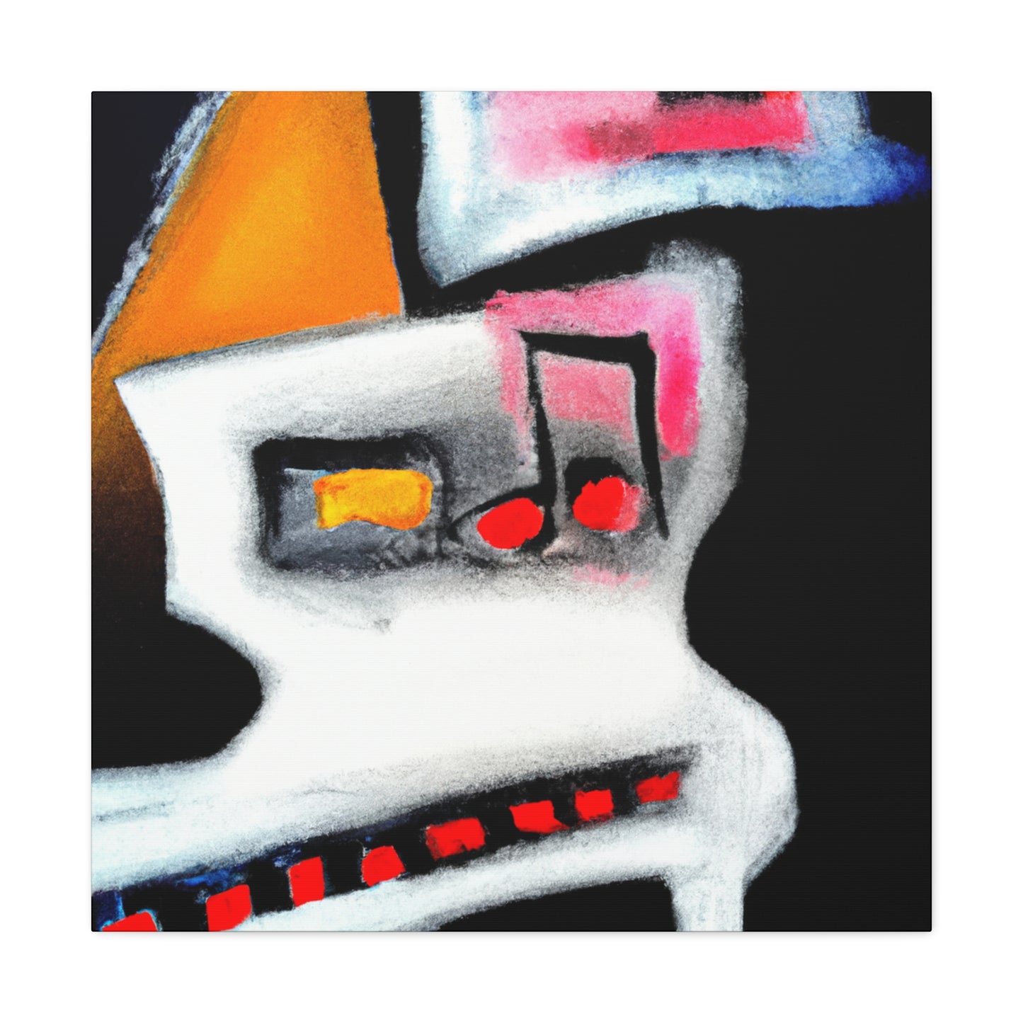 "Piano Performance Abstraction" - Canvas