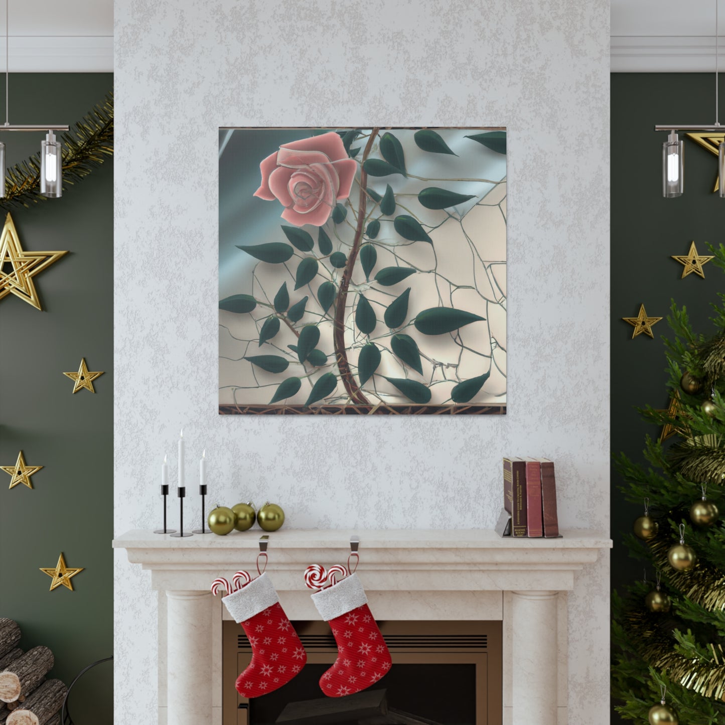 Rose in Reflection Inspires - Canvas