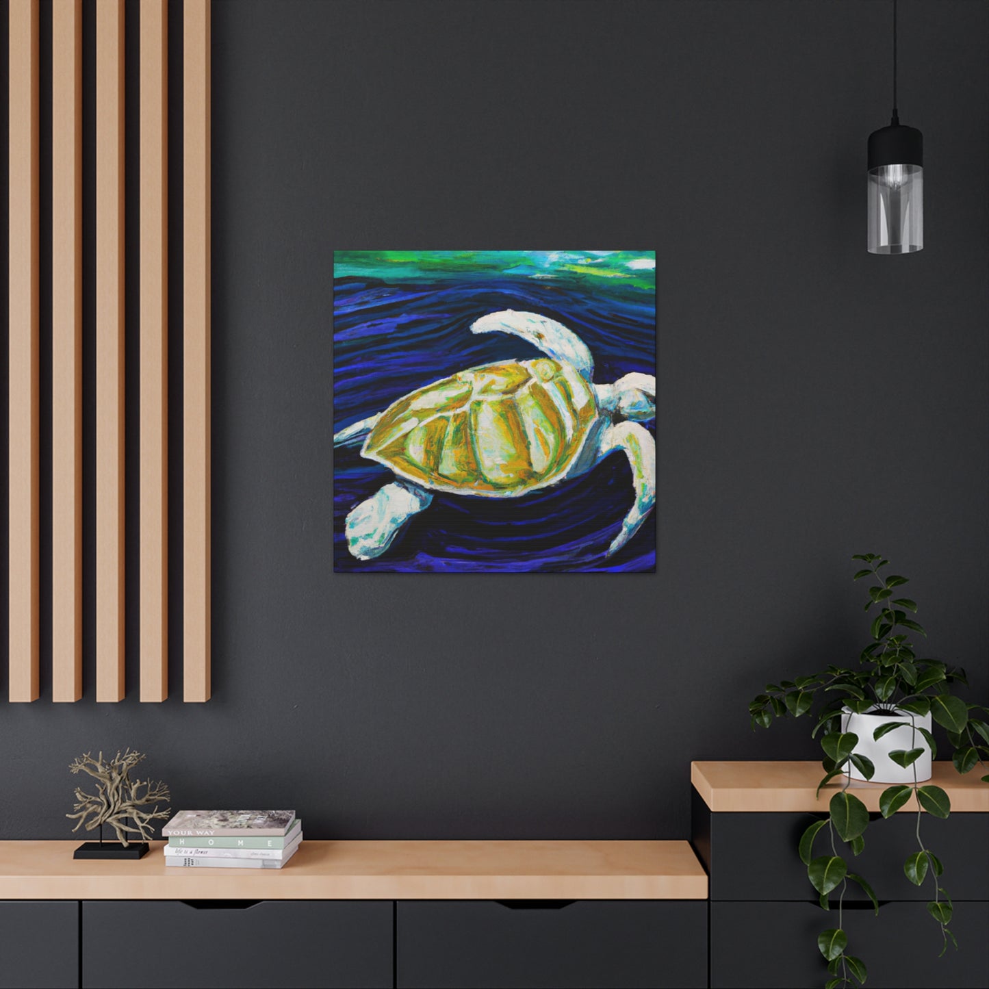 "Sea Turtle Dreamscape" - Canvas