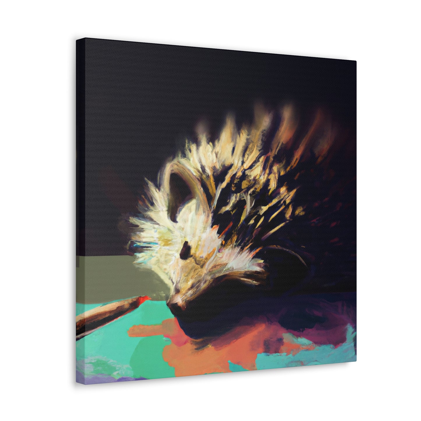 "Hedgehog's Surreal Dream" - Canvas