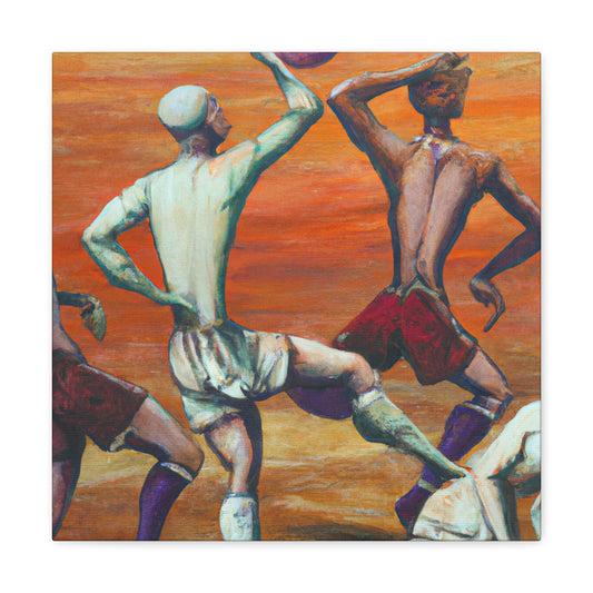 Football in Rococo Style - Canvas