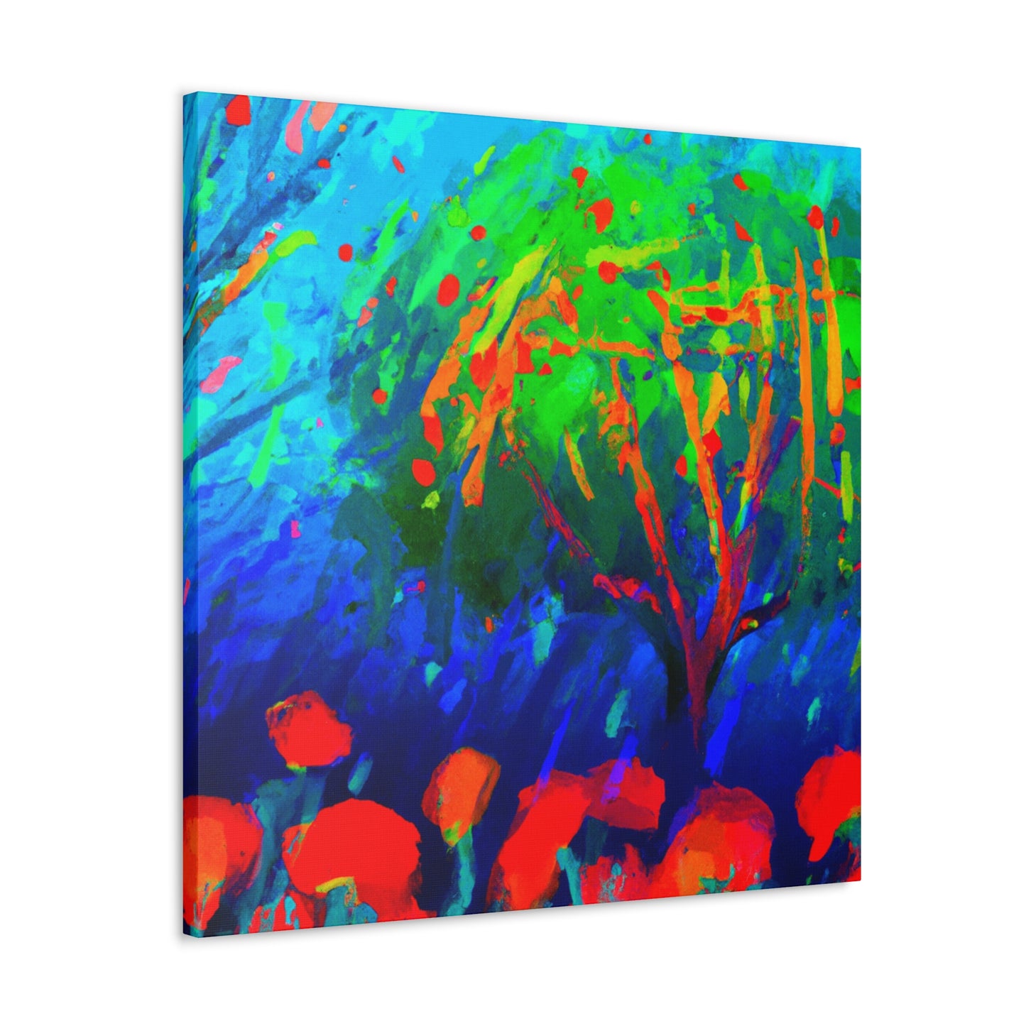 Poppies in Bloom. - Canvas