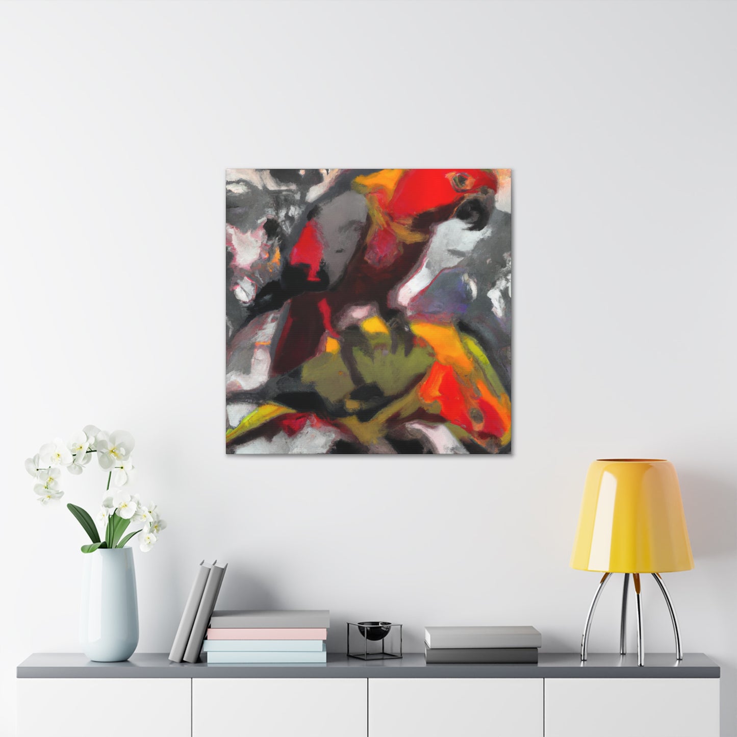 Cawing Conures Collage - Canvas