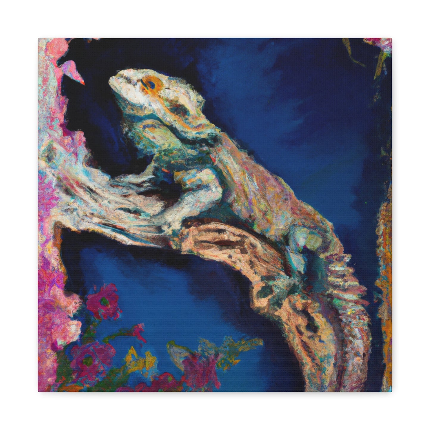 Reptilian Regal Beauty - Canvas