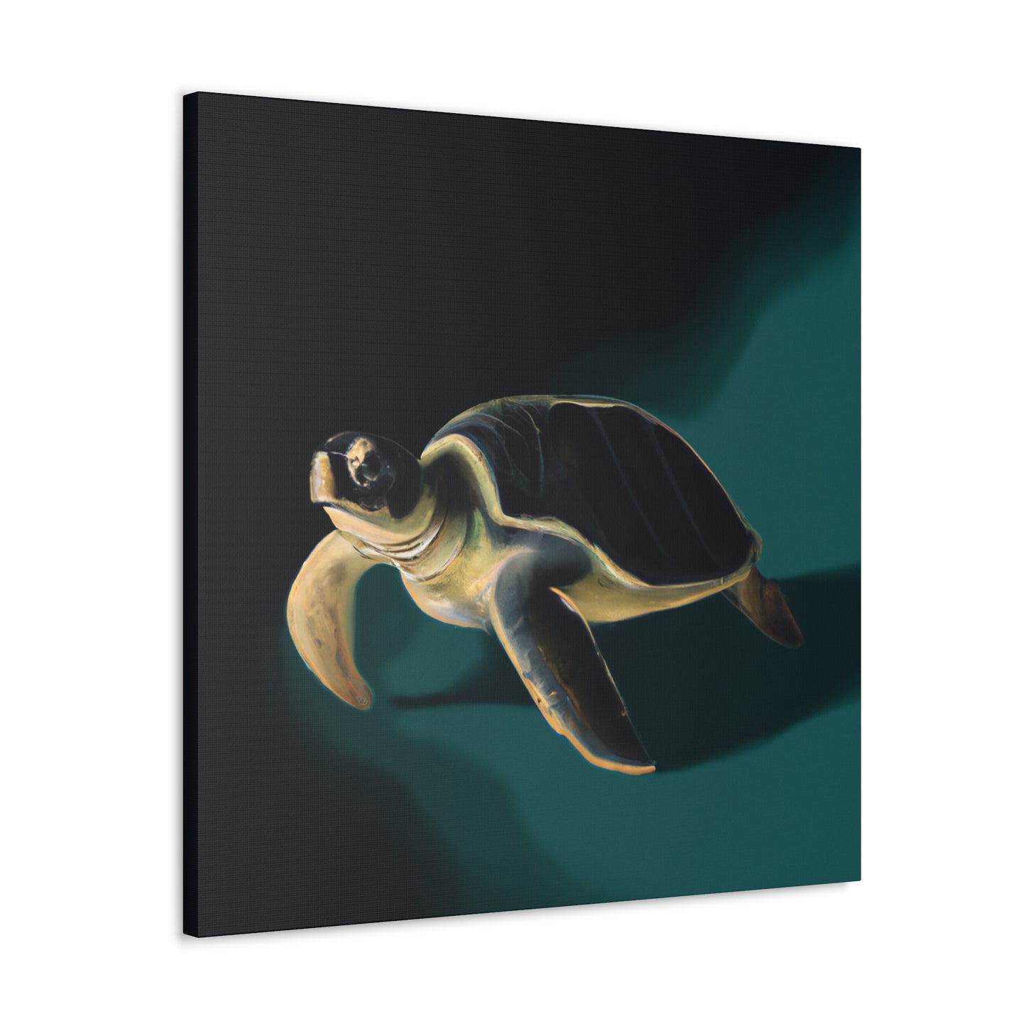 "Sea Turtle Reflection" - Canvas