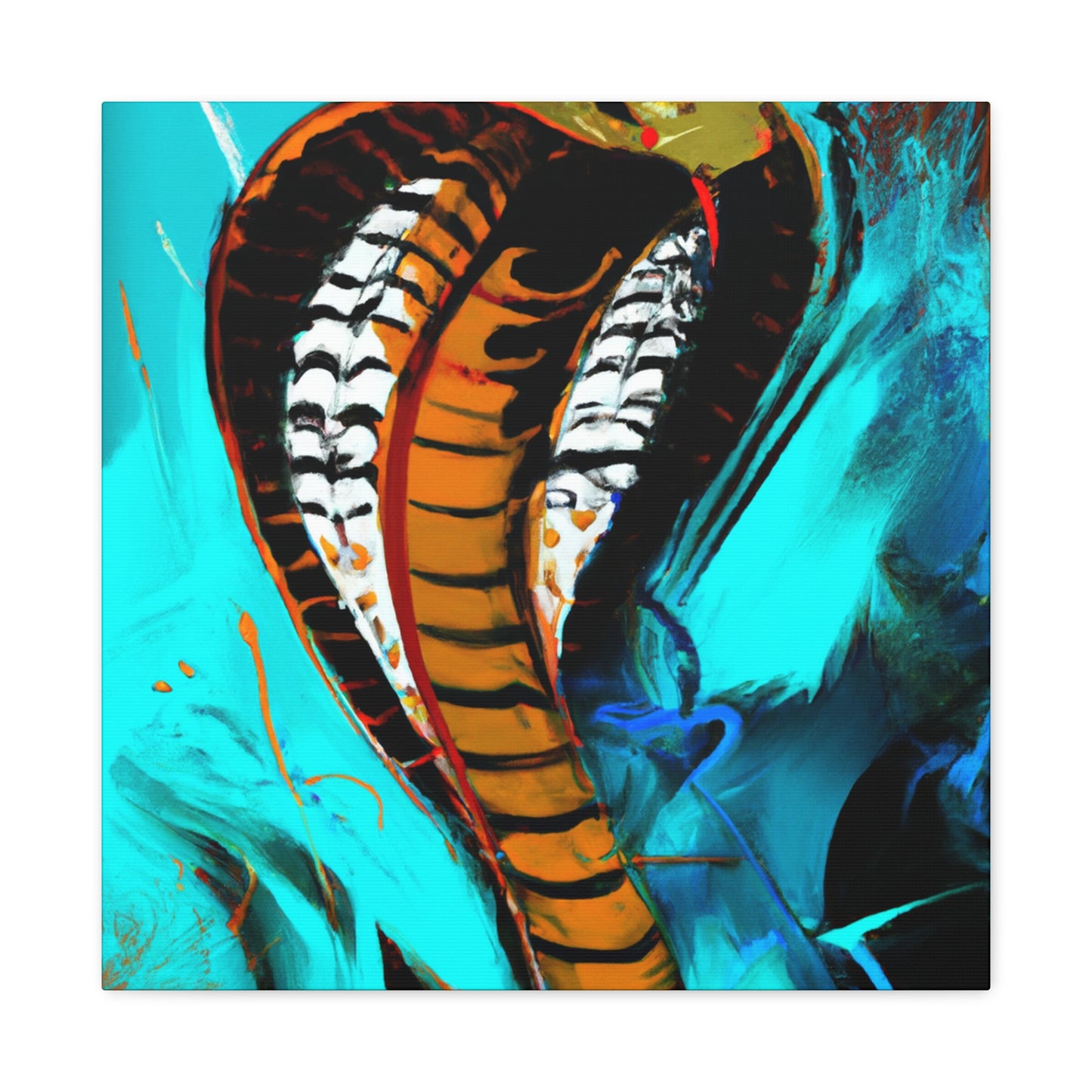 "Cobra King Adorned" - Canvas