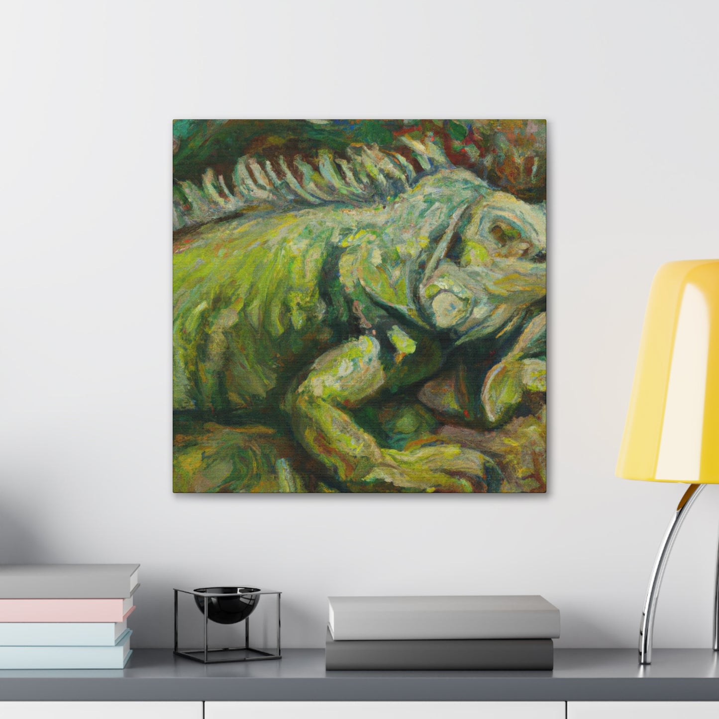 Iguana in Impressionism - Canvas