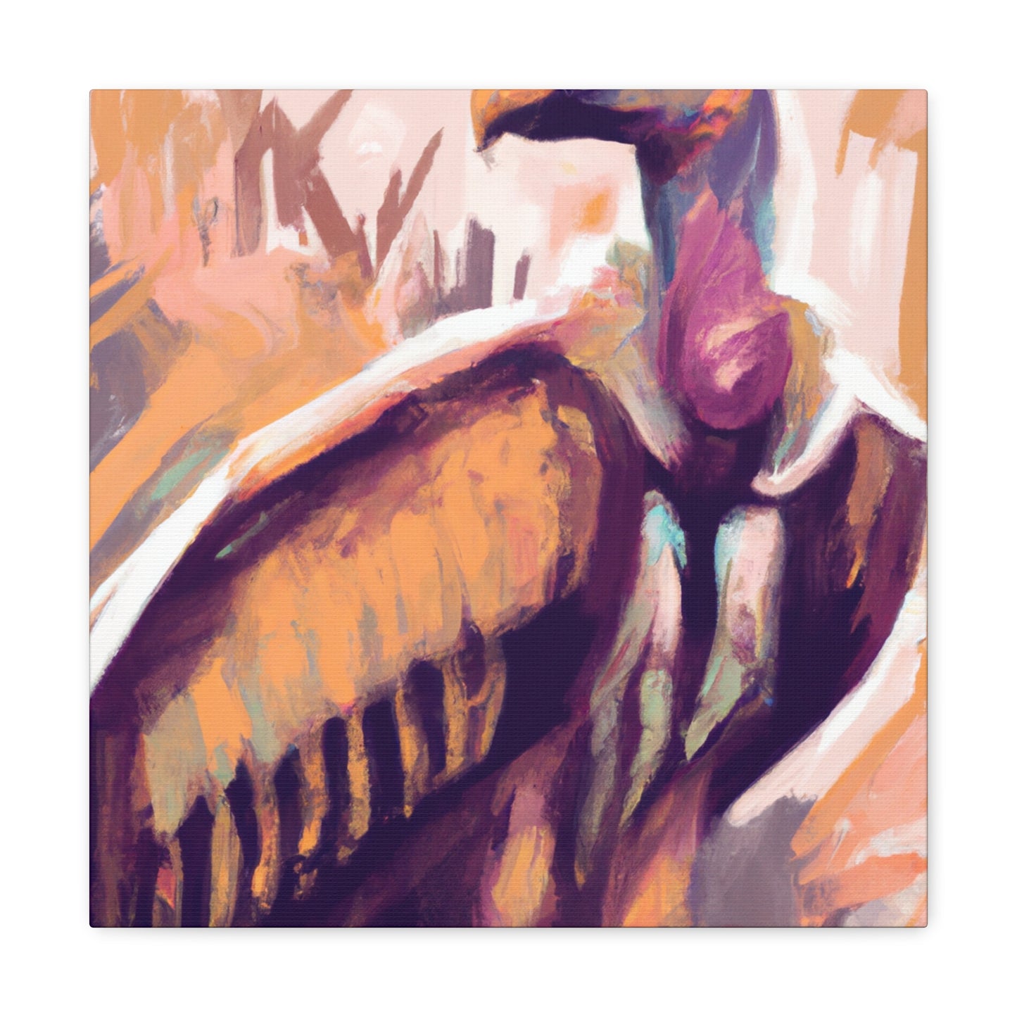 Vulture In Flightscape - Canvas