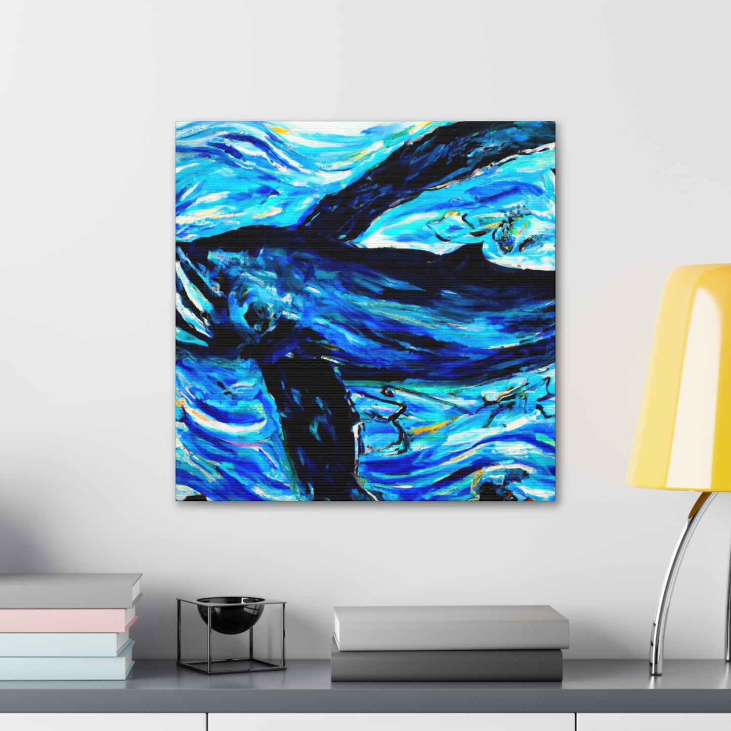 Whales in the Moonlight - Canvas